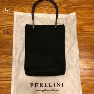 Black shoulder tote
